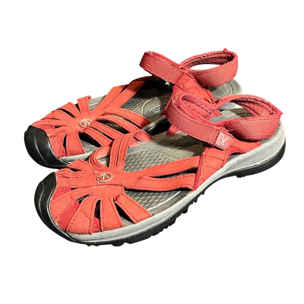 Keen Rose Sandals Womens 8 Red Strappy Hiking Outdoor Sport Shoes